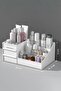 3-Tier 2-Drawer Office, Jewelry and Makeup Organizer / Cosmetic Desktop Storage Box - 3