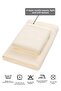 Muslin Bath-Beach Towel Set - Soft & Highly Water Absorbent - 100% Cotton - Ecru - 3