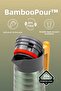 Bamboopour 2 liter stainless steel thermos with bamboo handle ckr2097 - 3