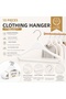 10 Pieces of White Plastic Durable Hangers – for Daily Use & Wedding Dress Hangers - 3