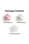 Macaron Pink White Transparent Balloon Set 20 Pieces Baby Shower Birthday Decoration - 4