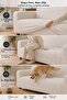 Premium Striped Off-White Sofa Cover – Non-Slip, Stylish and Modern Design - 6