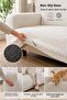 Premium Striped Off-White Sofa Cover – Non-Slip, Stylish and Modern Design - 5