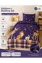 Children's Duvet Cover Set 100X150 cm |   100% Cotton Flannel Winter Wear |   Soft Warm Textured Junior Set - 2