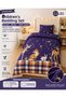 Children's Duvet Cover Set 100X150 cm |   100% Cotton Flannel Winter Wear |   Soft Warm Textured Junior Set - 3