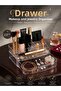 Makeup and Jewelry Organizer with Drawers Transparent Cosmetic Organizer Desktop Storage Box