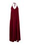 Burgundy Woven Backless Maxi Beach Dress Tbess24El00022 - 4