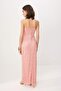Pudra Dantel Straplez Yaka Maxi Abiye & Mezuniyet Elbisesi TPRSS26AE00095 - 6