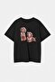 Black Dog Printed Oversize Fit Plus Size T-Shirt Tbbss26Bf00043 - 4