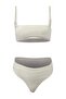 Ekru Bralette Kaplı Yüksek Bel Regular Bikini Takımı TBESS26BT00091 - 6