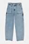Açık Mavi Yüksek Bel Baggy Jeans TWOSS26JE00330 - 5