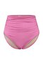 Pembe Yüksek Bel Korseli Büzgü Detaylı Toparlayıcı Büyük Beden Bikini Altı TBBSS23CR00001 - 4