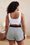 Siyah Çizgili Bağcıklı Kaşkorse Büyük Beden Pijama Altı TBBSS26IA00015 - 4