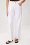Beyaz DÖKÜMLÜ Yüksek Bel %100 Pamuk Wide Leg Jeans TWOSS26JE00062 - 3