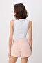 Pembe SUPER MİNİ Denim Beach Şort TWOSS26SR00168 - 5