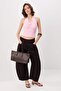 Pink Fitted/Bodycon Halter Neck Soft Knitted Blouse with Accessories Twoss26Bz00339 - 2