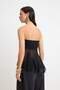 Black Handkerchief Detailed Boho Party Bustier Tprss26Bs00020 - 12