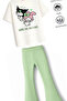 Girl's Full-Fit Top Oversize Bottom Leggings Kur Melo Design34 Bottom Top Set - 3