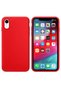 Apple iPhone Xr Inside Velvet Silicone Case Red