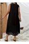 Women's Floral Patterned Midi Length Summer Dress - 5