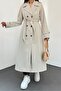 Lined Belted Trench Coat -Stone - 6