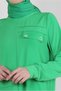 Cycling Collar Sweatshirt Tunic with Eyelet Detail 43853 - 4