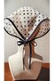 Betty Bands Polka Dot White Tulle Bandana – Stylish Hair Accessory with Tie |   Vintage & Paris Style - 3