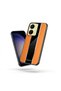 Vivo Y16 Compatible Case Premium Leather Case Orange - 2