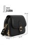 JN-45 WOMEN'S BAGETTE BAG HANDBAG SLEEVE BAG SHOULDER BAG BLACK - 7