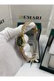 Women's Wristwatch Quartz Movement – Gold Strap Green Dial Dm-00110L-B10 - 4