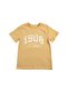 Legos Boy's 100% Cotton O-Neck T-Shirt Mustard