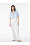 Satin Blue Women's Shirt 6Sak60006Pw - 2