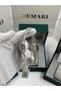 Women's Wristwatch Quartz Movement – Silver Strap Striped Green Dial Stone Detail Dm-00114L-A10 - 6