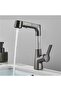 Swivel Faucet,Light Grey Bathroom Sink & Kitchen Tap,Easy to Clean,Anti-Corrosion Design - 6