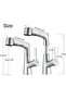 Swivel Faucet,Light Grey Bathroom Sink & Kitchen Tap,Easy to Clean,Anti-Corrosion Design - 4