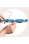 4-Pack Foldable Travel Hangers,Space-Saving,with Hidden Clips,Portable,Grey - 3