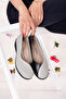 Genuine Leather Comfortable Daily Perforated Summer Shoes Vdt.2644 Black Gray - 2