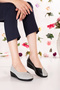 Genuine Leather Comfortable Daily Perforated Summer Shoes Vdt.2644 Black Gray - 4