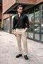 Beige Basic Men's Trousers E6576 - 5