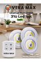 مصباح LED سحذاء لاسلكي يعمل بالبطارية مع لاصق – 3 قطع مع جهاز تحكم عن بعد - 313040 - 4