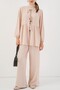 Women's Front Lace-Up Tunic Pants Double Set 6744 - Cream - 4