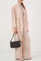 Women's Front Lace-Up Tunic Pants Double Set 6744 - Cream - 5