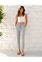 Muslin Skinny Leg Pants - 4