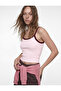 Slim Fit Rope Strap Ribbed Sleeveless Blouse - 3