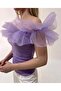 Side Gathered Ruffle Blouse - 4