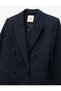 Long Sleeve Double Breasted Blazer Jacket with Pockets - 5