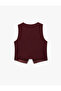 V-Neck Buttoned Blazer Vest - 4