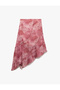 Asymmetrical Layered Slim Fit Tulle Midi Skirt - 4