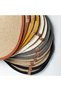 2-Piece Oval Jute Placemat Set - Natural Wicker Placemat Set with Gray Stripes 40X30 cm - 8