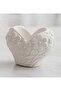 Flower Embossed Heart Vase, Minimalist Flower Pot Silicone Mold K-1557, Polyester Stone Powder Plaster Mold - 6